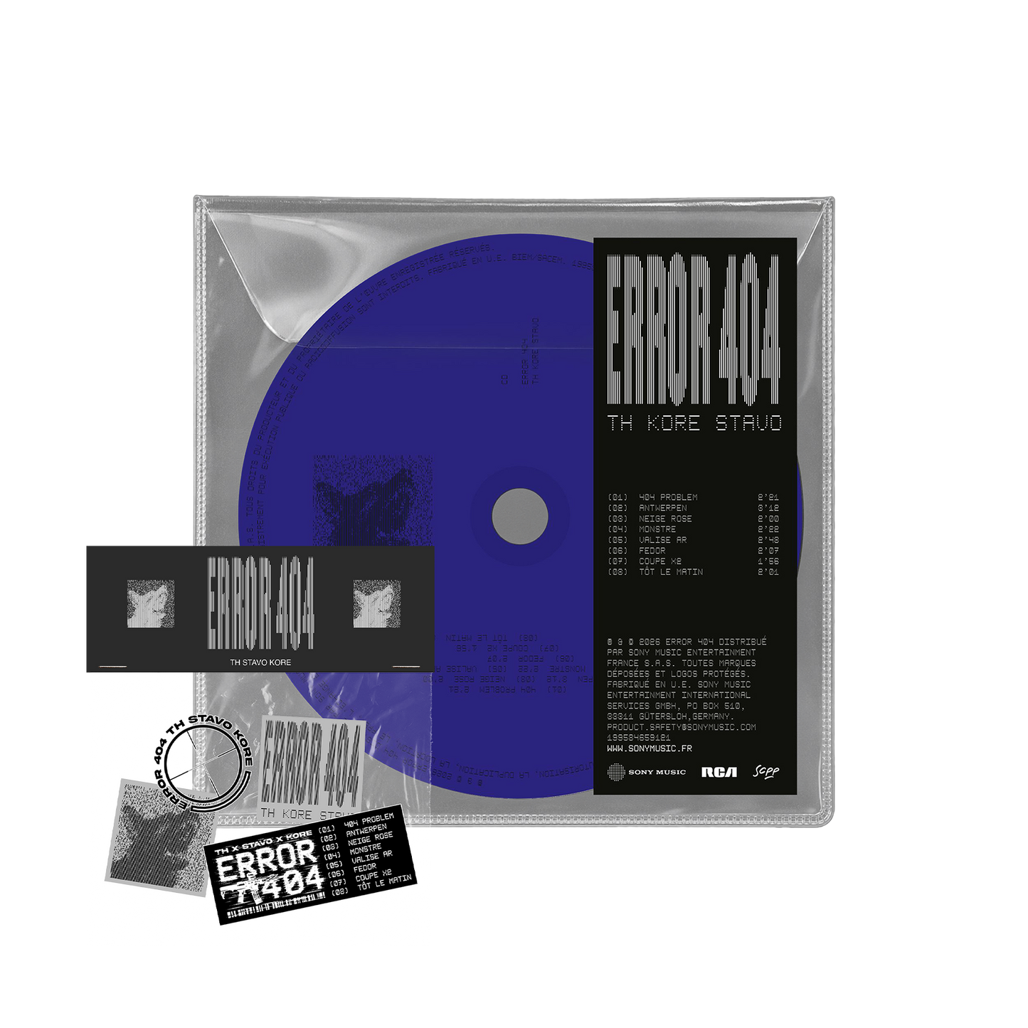 CD « ERROR 404 » + STICKERS