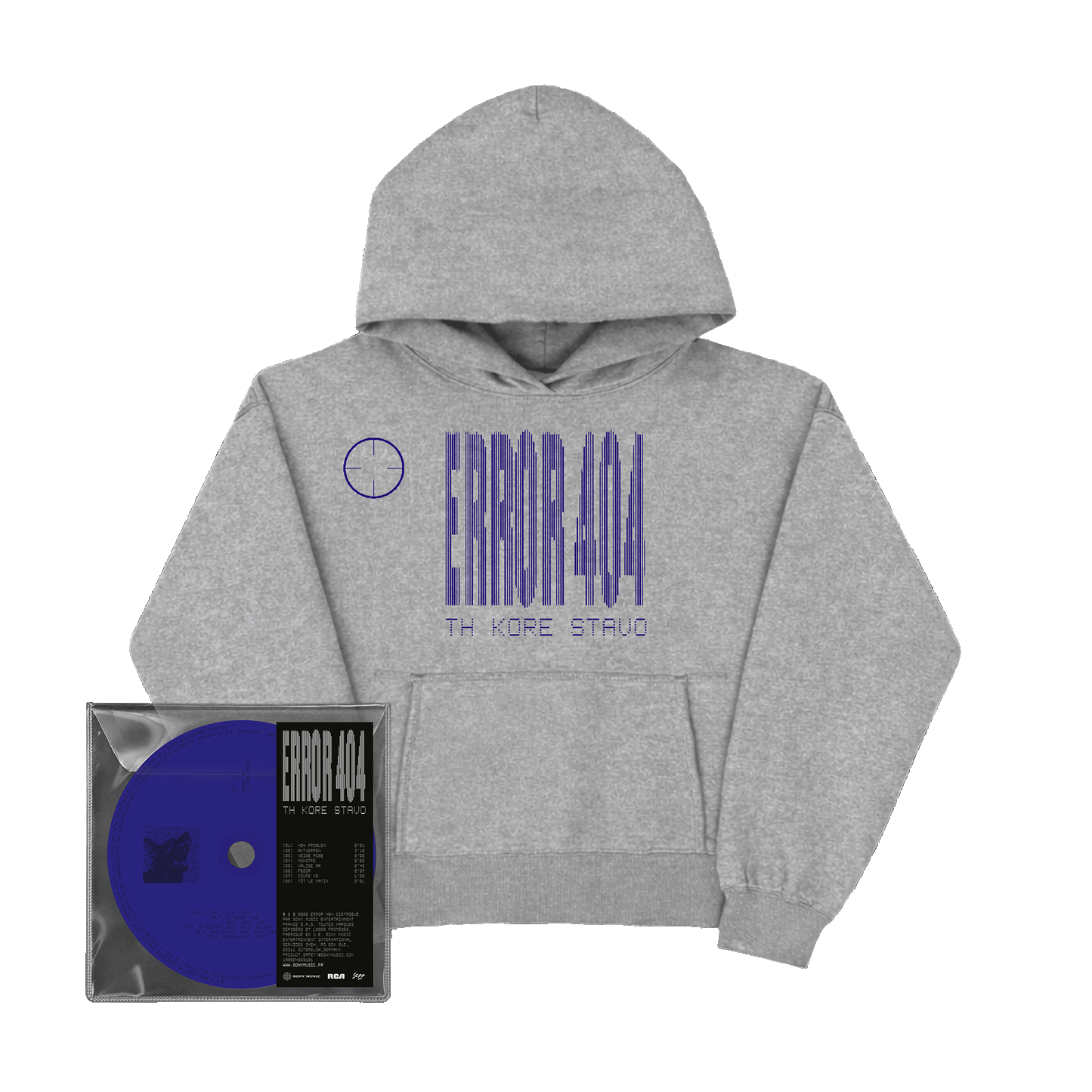 CD « ERROR 404 » + HOODIE GRIS + STICKERS