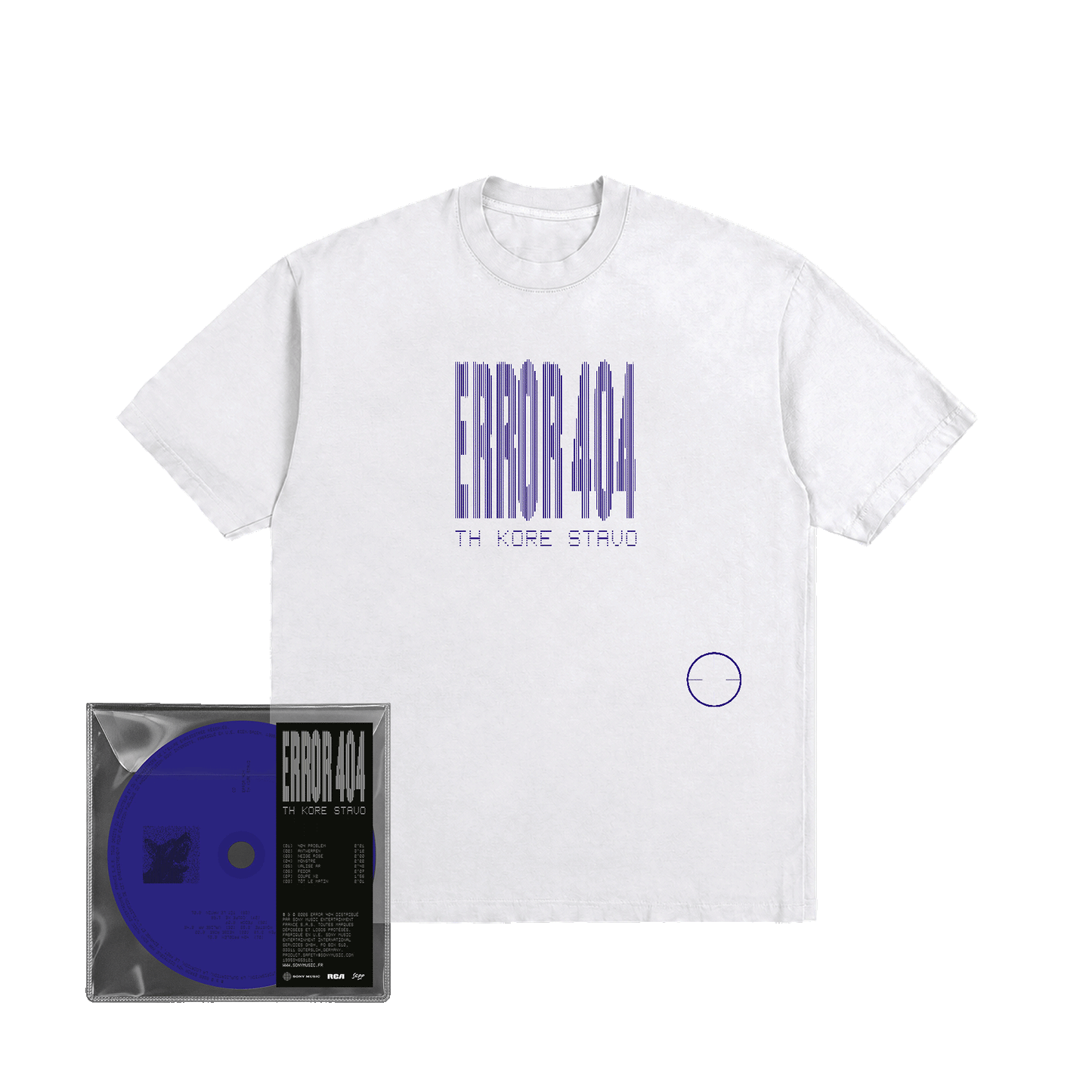 CD « ERROR 404 » + T-SHIRT BLANC + STICKERS