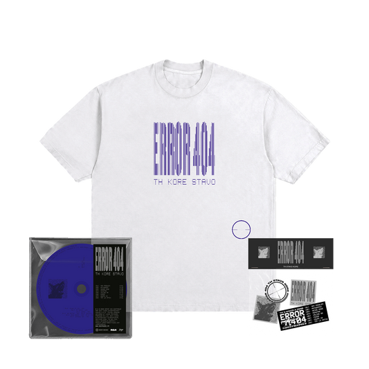 CD « ERROR 404 » + T-SHIRT BLANC + STICKERS