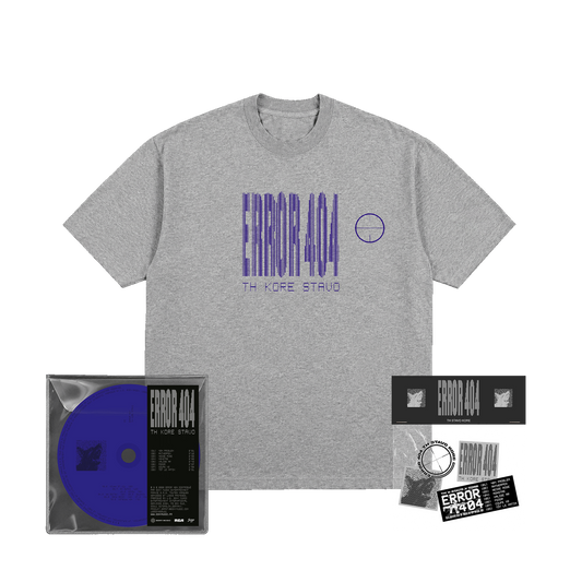 CD « ERROR 404 » + T-SHIRT GRIS + STICKERS